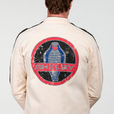 SHELBY Giubbotto uomo O'Shell in canvas ecru con zip 