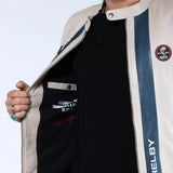 SHELBY Giacca uomo Shelby Men Ecru in pelle di montone 