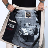 SHELBY Giacca uomo Shelby Men Ecru in pelle di montone 