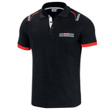SPARCO CV Polo da uomo Martini-R nera in piqué di cotone 