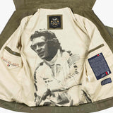 STEVE MCQUEEN Giacca uomo Craig4 in pelle nubuck kaki XL 