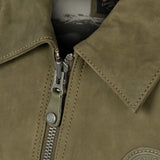STEVE MCQUEEN Giacca uomo Craig4 in pelle nubuck kaki XL 