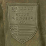 STEVE MCQUEEN Giacca uomo Craig4 in pelle nubuck kaki XL 