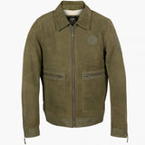 STEVE MCQUEEN Giacca uomo Craig4 in pelle nubuck kaki XL 
