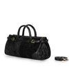 Borsa Colette Stone L06 nera in ciniglia jacquard