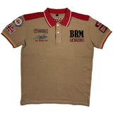 WARSON Polo da uomo Beltoise Dyed Light Grey a maniche corte 