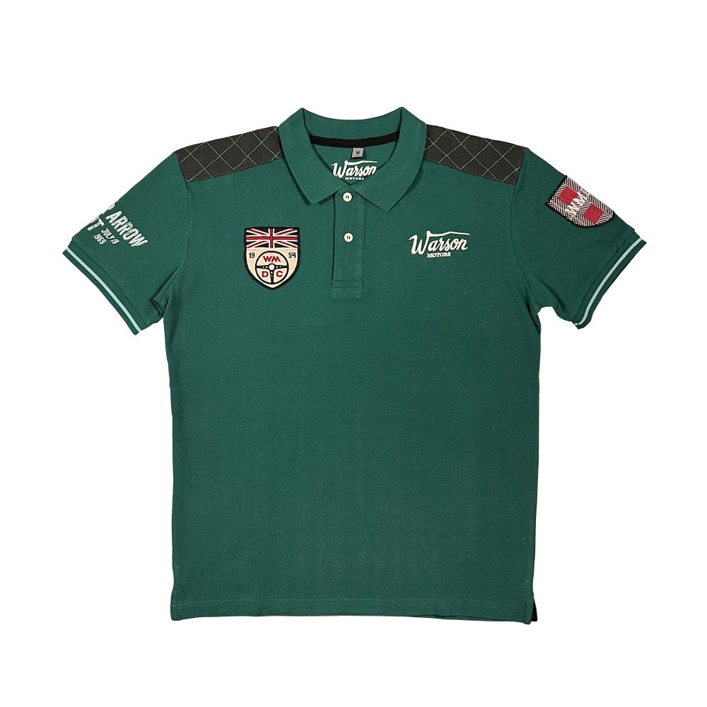 WARSON Polo da uomo Driver's Club Racing Green verde a maniche corte 