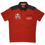 WARSON Polo da uomo Get Your Kicks Chili rossa a maniche corte 
