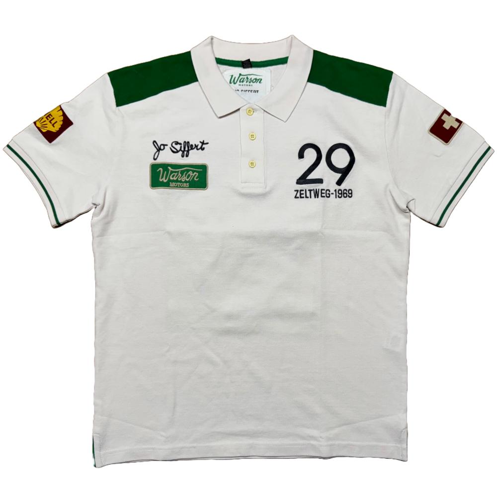 WARSON Polo uomo Jo Siffert Zeltweg 1969 bianca 