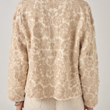 MAISON HOTEL Giacca donna Akash ricamata cropped ivory 