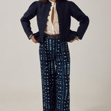 MAISON HOTEL Blusa donna Caroline in cotone a righe lurex 