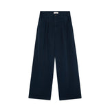 MAISON HOTEL Pantalone donna Diane chino in lyocell navy 