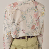 MAISON HOTEL Camicia donna Narciso Botanica in cotone floreale 