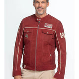 STEVE MCQUEEN Giubbotto uomo in pelle rosso Tom Dark Red 