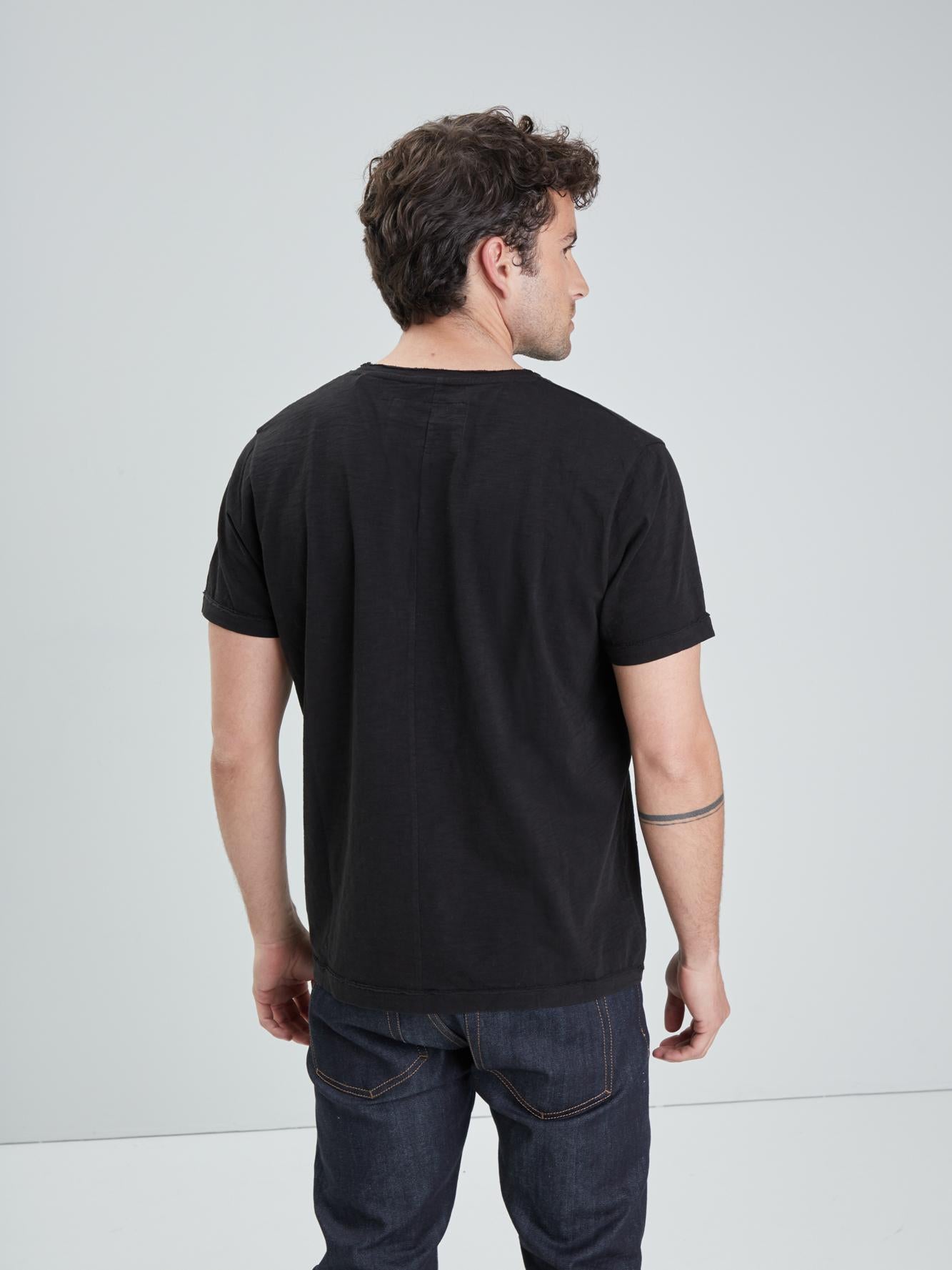 DAYTONA 73 T-shirt uomo American Slub nera 