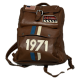 STEVE MCQUEEN Zaino unisex in pelle havane Matt 