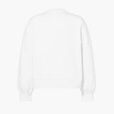 GOLDBERGH Felpa donna Relax girocollo in cotone bianca 