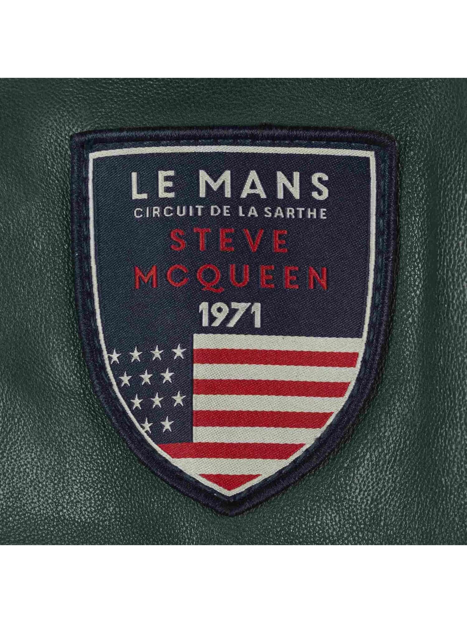 STEVE MCQUEEN Giubbotto uomo in pelle Bill Petrol 