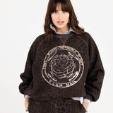 FRONT STREET Felpa girocollo donna Air Mail 