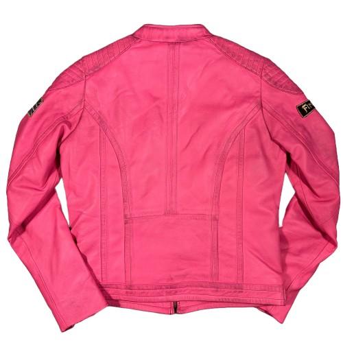 WARSON Giacca donna in pelle Grand Prix rosa 
