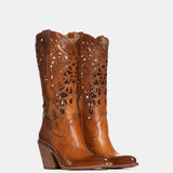 METISSE Stivali Texani in Rag Cuoio 