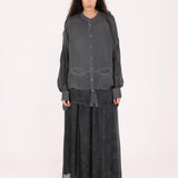 SANCTAMUERTE Giacca OVER62064000 in misto seta emeral grey 