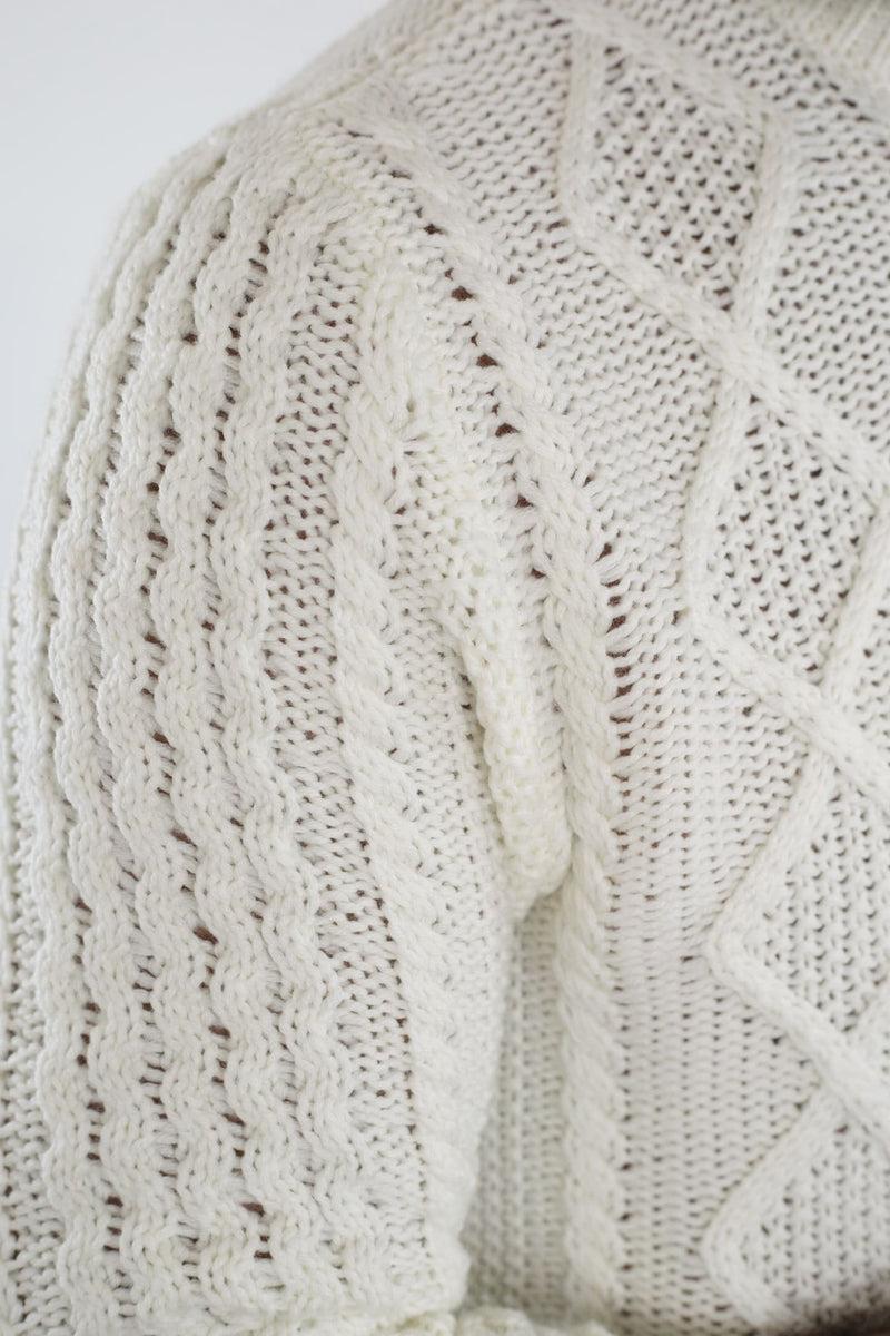 RAKKI Maglione girocollo bianco uomo The King of Cool 