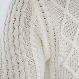 RAKKI Maglione girocollo bianco uomo The King of Cool 