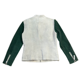 WARSON Giacca donna in pelle Grand Prix verde 