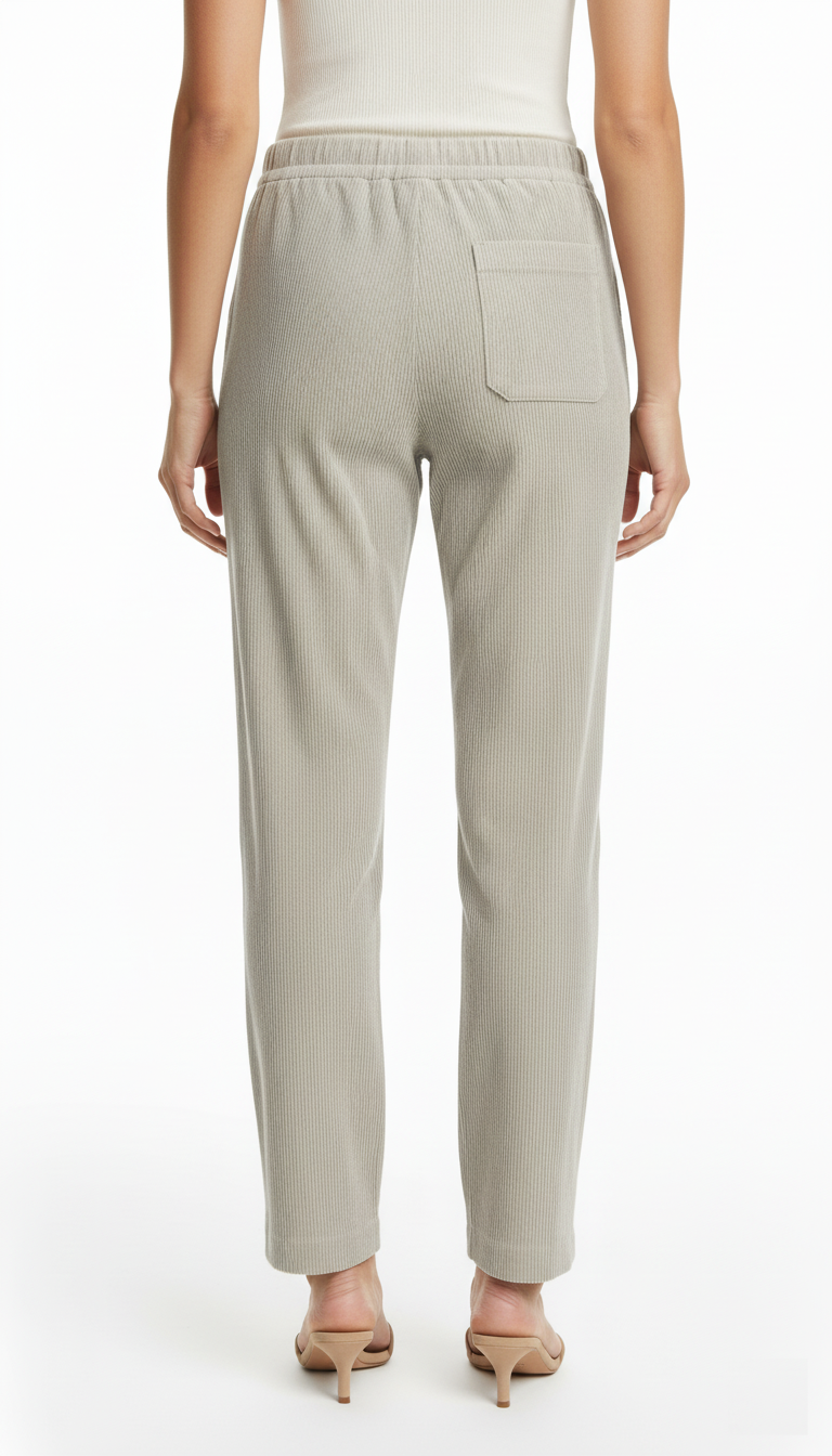 RE-HASH Pantaloni donna velluto panna Nelly-EL 