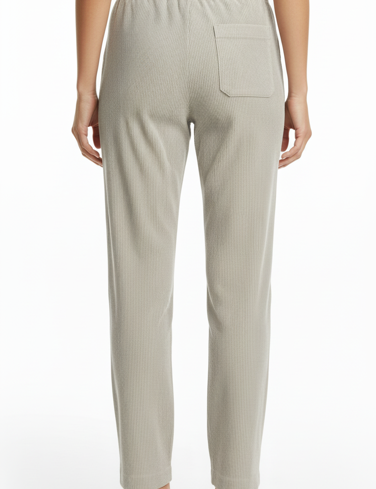 RE-HASH Pantaloni donna velluto panna Nelly-EL 