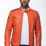 LE MANS Giubbotto uomo Duff4 Orange pelle montone 2XL 