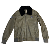 STEVE MCQUEEN Giacca pelle John3 Dark Kaki 