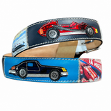 RED BELTS Cintura artigianale in pelle Porsche 1000 Miglia 