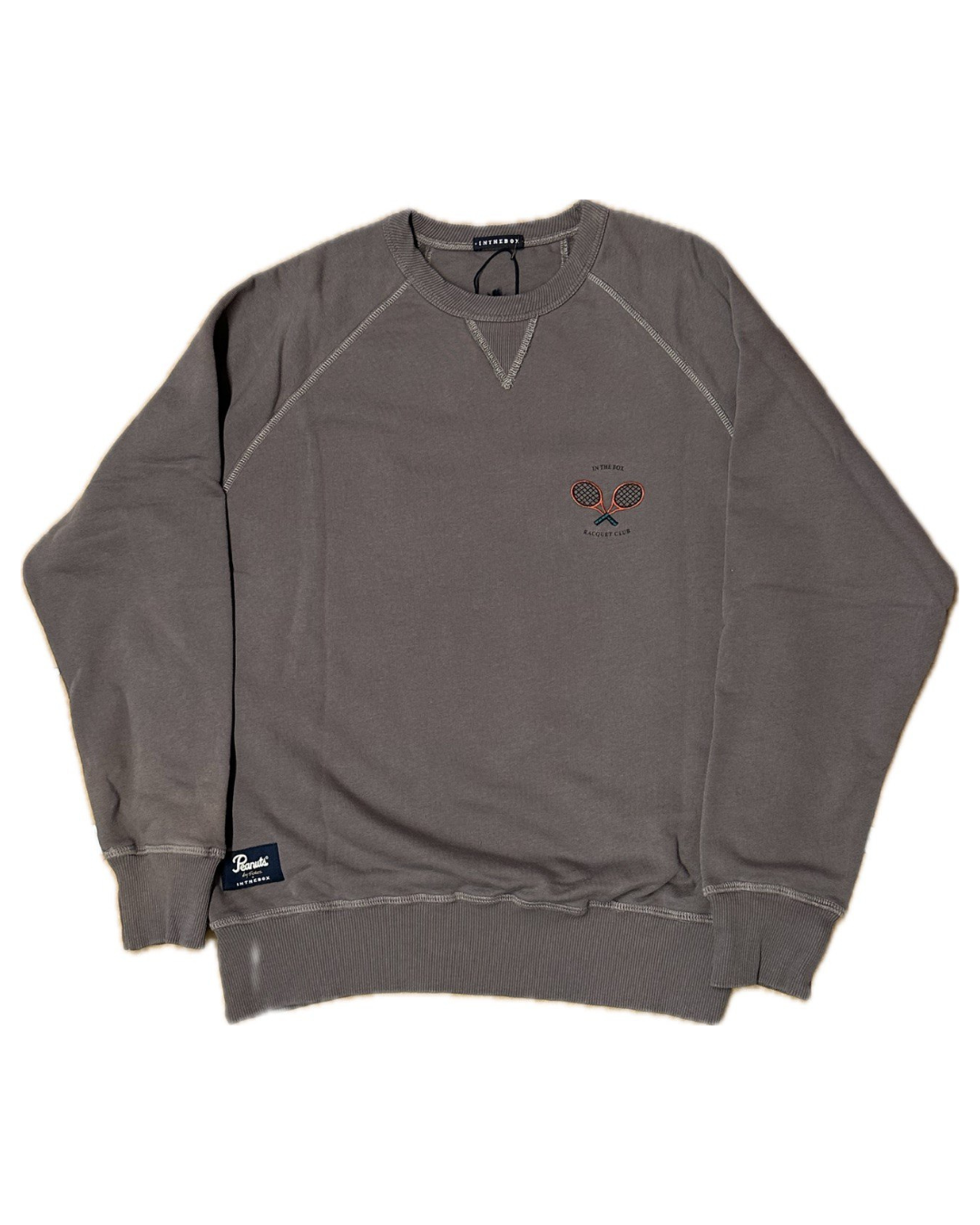 INTHEBOX Felpa girocollo unisex in cotone Snoopy Racquet Club 