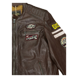 DAYTONA 73 Giacca in pelle uomo Limerock bison 