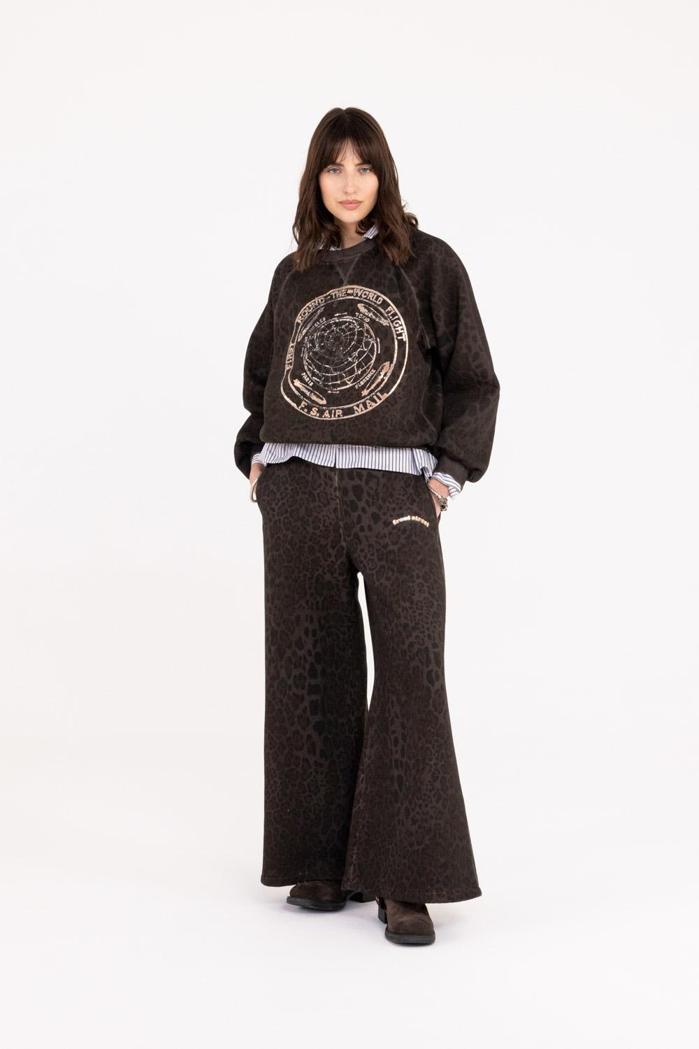 FRONT STREET Felpa girocollo donna Air Mail 