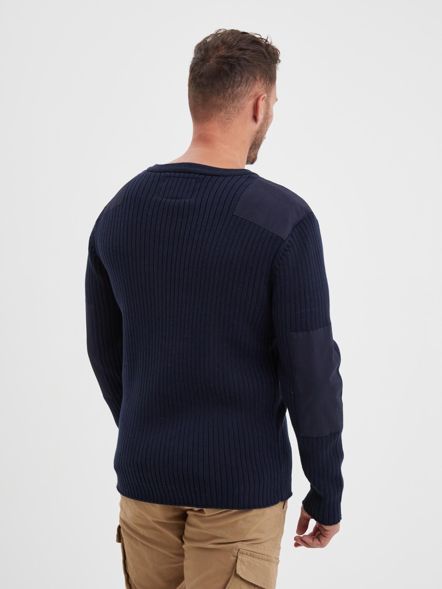 DAYTONA 73 Maglia uomo Basset girocollo blu 