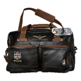 AIR FORCE Borsone in pelle Dahl 48h stile militare vintage 