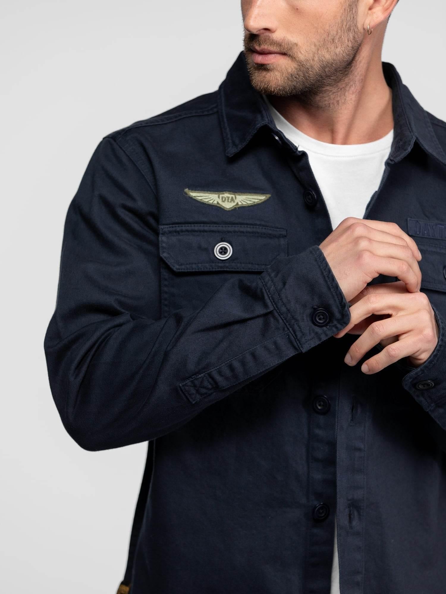 DAYTONA 73 Giacca uomo in denim blu Jefbull 