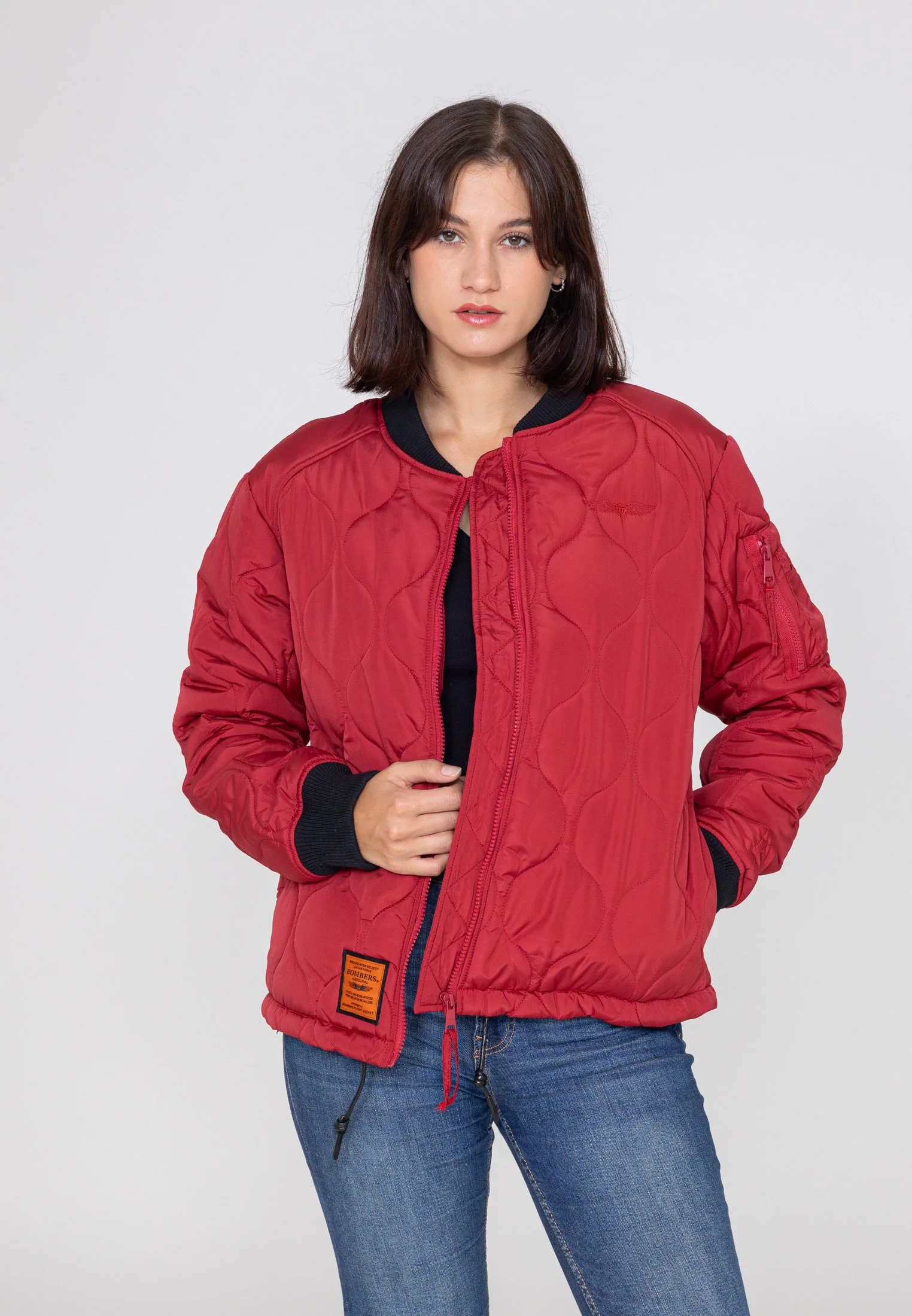 BOMBERS ORIGINAL Giacca Bomber Bombers Original Alton Burgundy 