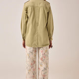 MAISON HOTEL Giacca donna Noa in cotone khaki 