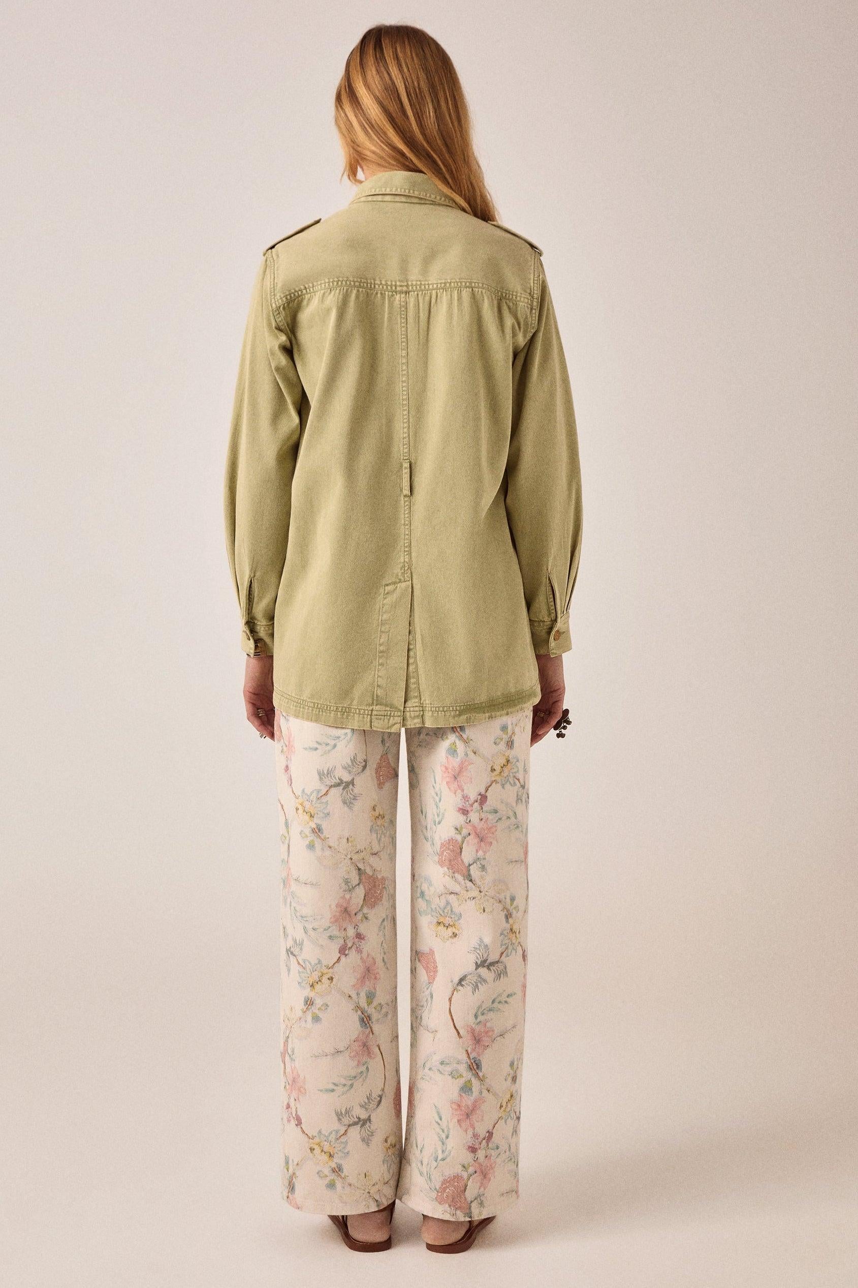 MAISON HOTEL Giacca donna Noa in cotone khaki 