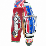 RED BELTS Cintura artigianale in pelle Porsche 1000 Miglia 