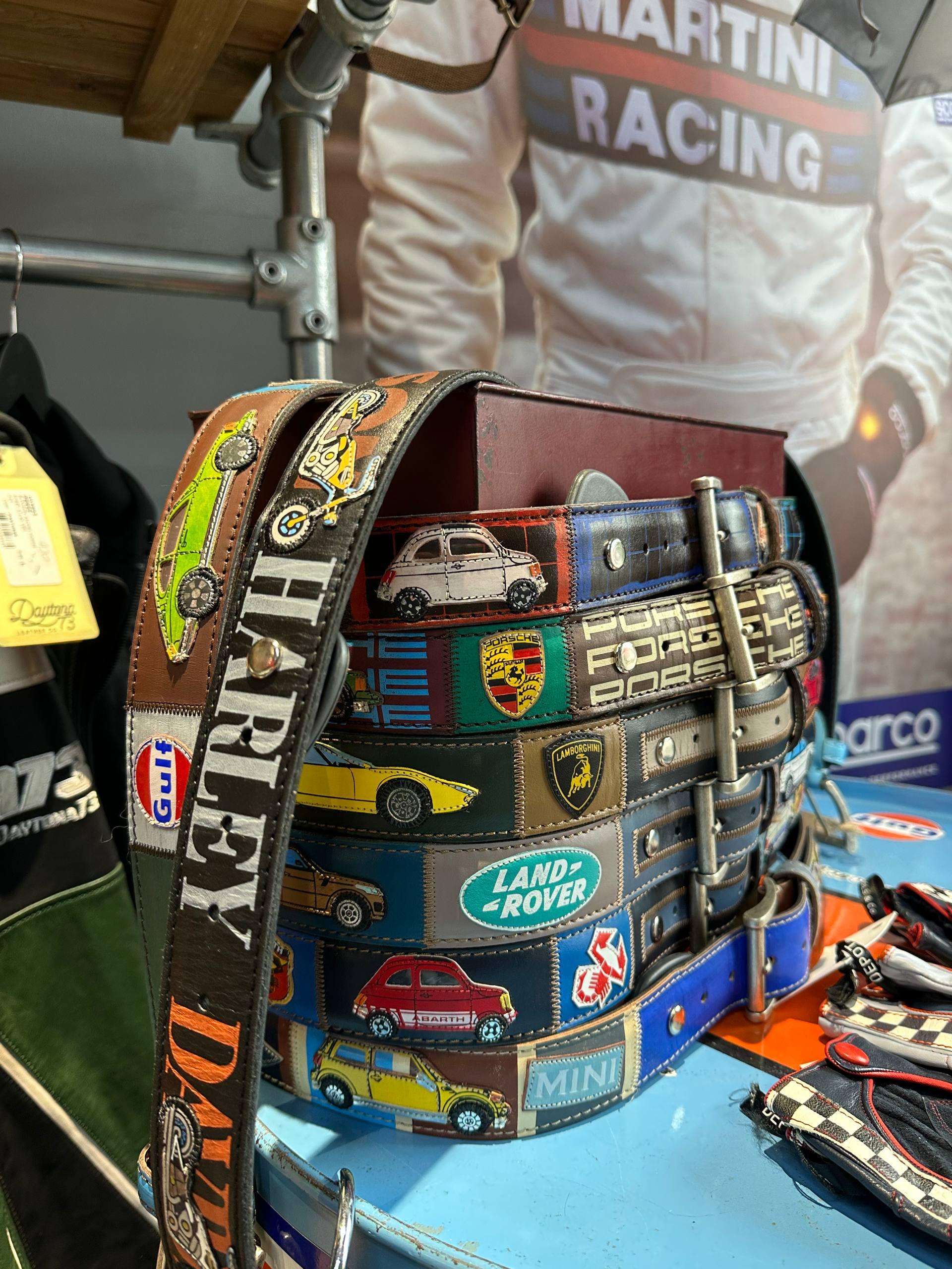 DESIGN ARTIGIANALE Cintura artigianale in pelle 500 Abarth 