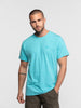 T-shirt uomo Cedar girocollo azzurra