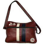 LE MANS Borsa messenger in pelle rossa Le Mans 