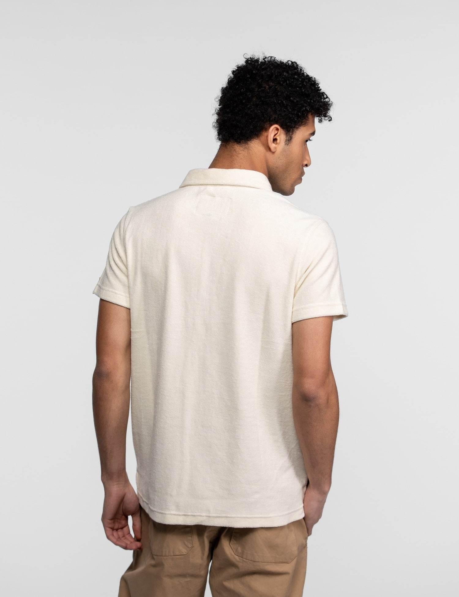 DAYTONA 73 Polo uomo Brody in spugna panna 