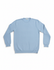 Maglia girocollo in cotone azzurro