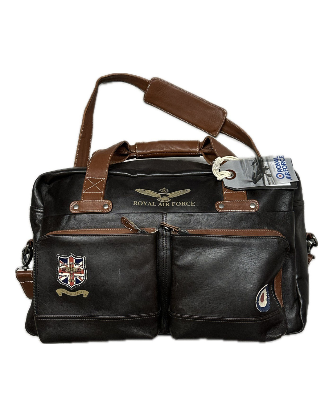 AIR FORCE Borsone in pelle Dahl 48h stile militare vintage 